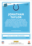 2020 Jonathan Taylor Donruss Optic HOLO SILVER PREVIEW RATED ROOKIE RC #P-317 Indianapolis Colts