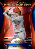 2022 Mike Trout Panini Absolute HALL WORTHY BLUE SPECTRUM 64/149 #HW-10 Los Angeles Angels