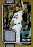 2026 Clayton Kershaw Topps SERIES ONE GOLD FOIL GAME-USED MEMORABILIA 9/50 JERSEY #22 Los Angeles Dodgers
