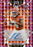 2023 Rashee Rice Panini Mosaic PURPLE PRIZM ROOKIE AUTOGRAPH 47/49 RC AUTO #357 Kansas City Chiefs