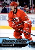2016-17 Sebastian Aho Upper Deck Series 1 YOUNG GUNS ROOKIE RC #210 Carolina Hurricanes
