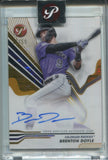 2024 Brenton Doyle Topps Pristine GOLD PULSAR REFRACTOR AUTO 35/50 AUTOGRAPH #PA-BD Colorado Rockies