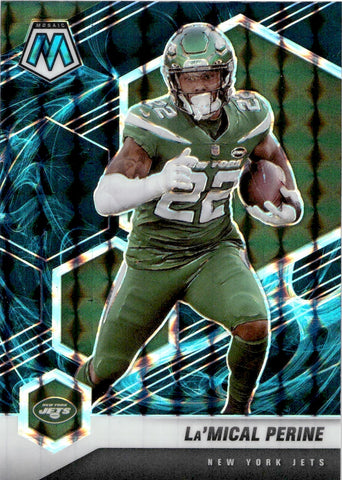 2021 La'Mical Perine Panini Mosaic GENESIS SP #157 New York Jets