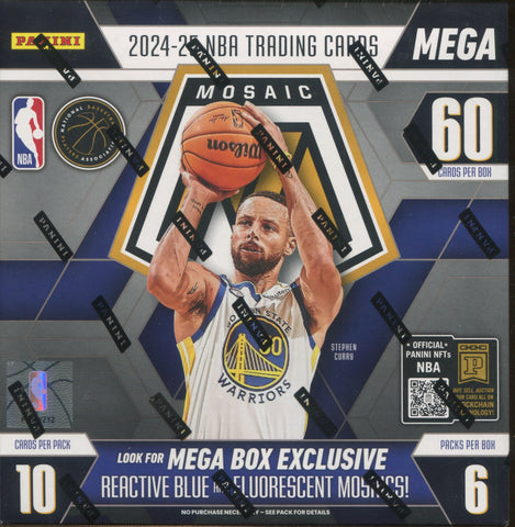 2024-25 Panini Mosaic Basketball Mega, Box (Reactive Blue!)