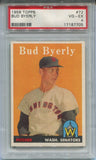1958 Bud Byerly Topps PSA 4 #72 Washington Senators 7705