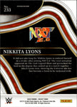 2022 Nikkita Lyons Panini Select WWE RINGSIDE ROOKIE RC #233 NXT 2.0