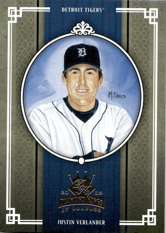 2005 Justin Verlander Donruss Diamond Kings ROOKIE RC #265 Detroit Tigers