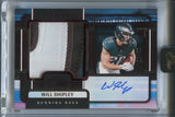 2024 Will Shipley Panini One RED ROOKIE FRANCHISE FUTURE FABRICS JUMBO PATCH AUTO 10/49 AUTOGRAPH RELIC RC #92 Philadelphia Eagles