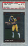 1999 Torry Holt Bowman Chrome ROOKIE RC PSA 10 #174 St. Louis Rams 6580