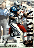 1995 Michael Irvin Pinnacle Action Packed 24 KT GOLD #16G Dallas Cowboys