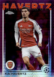 2024-25 Kai Havertz Topps Chrome UEFA Club Compititions MAGENTA PRISM REFRACTOR 31/75 #124 Arsenal