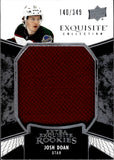 2024-25 Josh Doan Upper Deck Exquisite Collection EXTRA EXQUISITE ROOKIES 140/349 RC JERSEY #ECER-JD Utah Mammoth