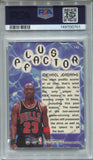 1998 Michael Jordan Fleer Tradition PLUS FACTOR PSA 8 #142 CHICAGO BULLS 5920