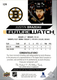 2024-25 Justin Brazeau Upper Deck Sp Authentic FUTURE WATCH AUTO 539/599 Boston Bruins #129