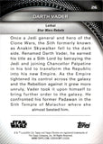 2025 Darth Vader Topps Star Wars Hyperspace #26 103/150 BLUE LAZER REFRACTOR