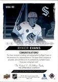 2024-25 Ryker Evans Upper Deck Sp Authentic UD AUTHENTICS AUTO Seattle Kraken #UDA-RE
