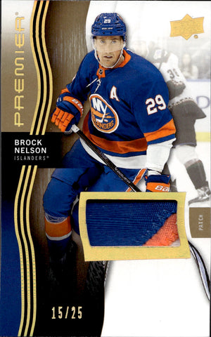 2023-24 Brock Nelson Upper Deck Premier PATCH JERSEY 15/25 New York Islanders #64