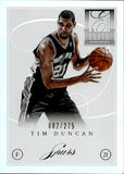 2012-13 Tim Duncan Panini Elite Series 072/275 #27 San Antonio Spurs HOF