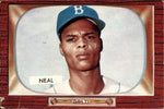 1955 Charlie Neal Bowman ROOKIE RC #278 Brooklyn Dodgers BV $50