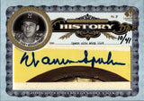 2006 Warren Spahn Upper Deck SP Legendary Cuts A PLACE IN HISTORY CUT AUTO AUTOGRAPH #PHC-WS Milwaukee Braves HOF