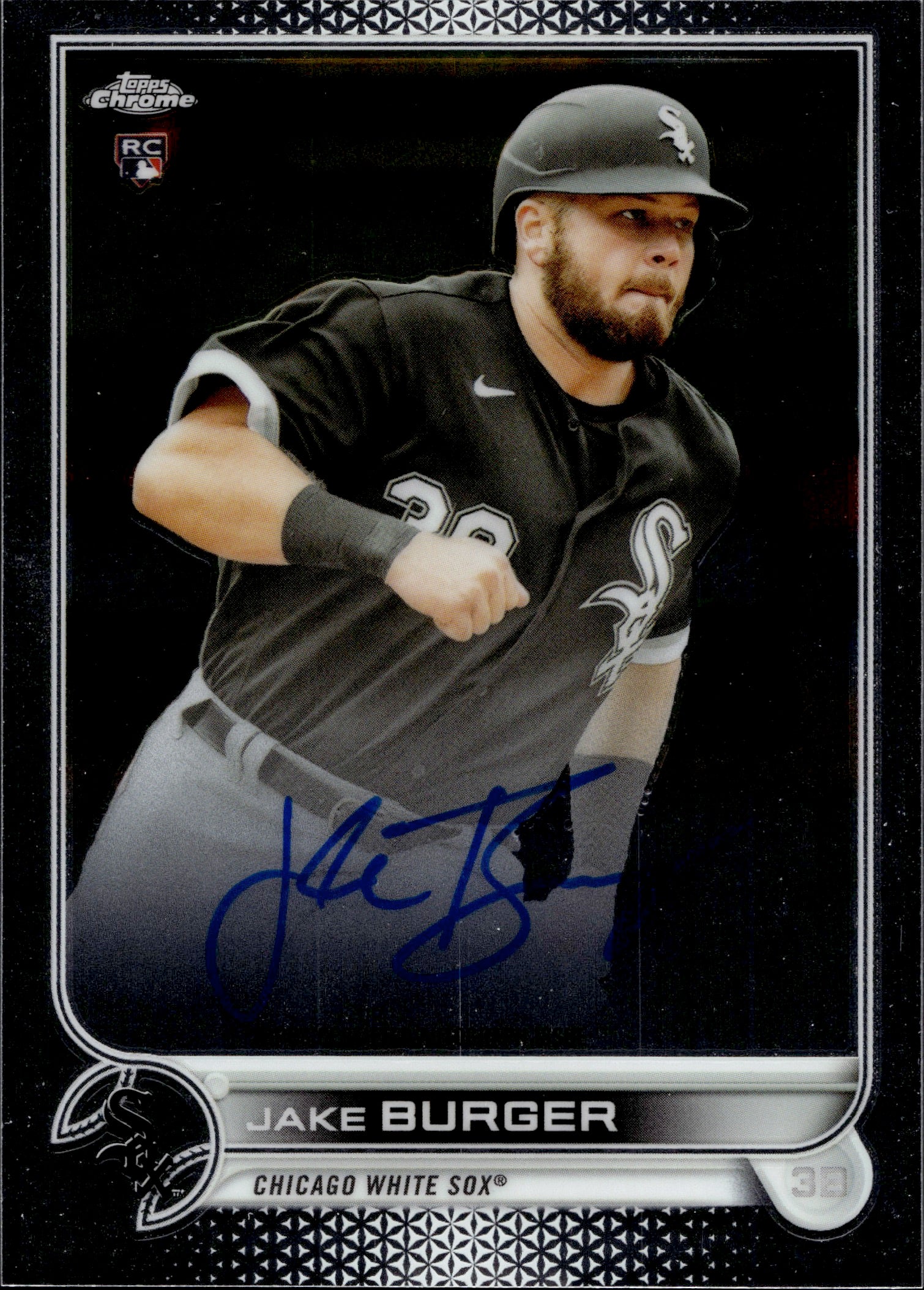  2022 TOPPS #186 JAKE BURGER RC WHITE SOX BASEBALL MLB :  Collectibles & Fine Art