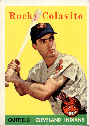 1958 Rocky Colavito Topps #368 Cleveland Indians BV $100