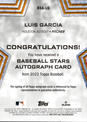 Houston Astros - Congratulations to Luis Garcia for being