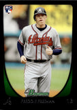 2011 Freddie Freeman Bowman ROOKIE RC #205 Atlanta Braves 7