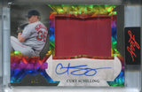 2025 Curt Schilling Leaf Spectacular RAINBOW FOIL JUMBO PATCH AUTO 2/2 AUTOGRAPH RELIC #SP-CS1 Boston Red Sox