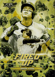2018 Aaron Judge Topps Fire GOLD MINTED FIRED UP #F-5 New York Yankees