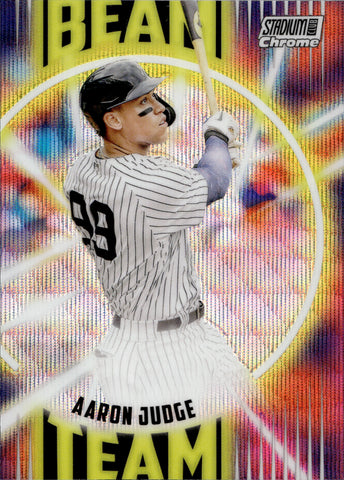 Mavin  2021 Topps Aaron Judge Major League Material Jersey #MLM-AJ Yankees  Pinstripe!