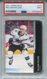 2021-22 William Eklund Upper Deck Series 2 YOUNG GUNS ROOKIE RC PSA 9 #475 San Jose Sharks 4091
