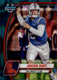 2024 Jaxson Dart Bowman University Chrome GREEN LAVA REFRACTOR ROOKIE #6 New York Giants