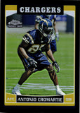 2006 Antonio Cromartie Topps Chrome BLACK REFRACTOR ROOKIE 063/199 RC #172 San Diego Chargers