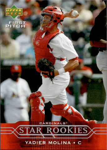 2004 Yadier Molina Upper Deck FIRST PITCH STAR ROOKIE RC #258 St. Louis Cardinals