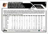 2023 Adley Rutschman Topps Chrome ROOKIE PRISM REFRACTOR RC #1 Baltimore Orioles