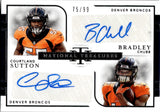 2018 Courland Sutton Bradley Chubb Panini National Treasures DUAL AUTO 75/99 AUTOGRAPH #RDE-DEN Denver Broncos