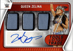 2022 Queen Zelina Panini WWE Chronicles Absolute TOOLS OF THE TRADE TRIPLE MAT AUTO 24/99 AUTOGRAPH RELIC #TT-QZL Monday Night Raw