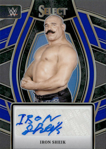 2024 Iron Sheik Select BLUE AUTO 46/49 AUTOGRAPH #SL-ISH WWE Legend