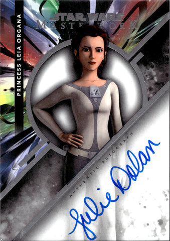 2023 Julie Dolan as Princess Leia Organa Topps Star Wars Masterwork AUTO AUTOGRAPH #MWA-JD