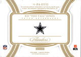 2025 Ed "Too Tall" Jones Pannini Flawless SAPPHIRE BLUE PATCH AUTO 04/10 AUTOGRAPH RELIC #PA-ETTJ Dallas Cowboys HOF