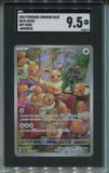 2024 Eevee Pokemon Crimson Haze FULL ART HOLO RARE JAPANESE SGC 9.5 #078/066 0179