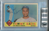 1960 Tommy Davis Topps BAS AUTHENTIC AUTO AUTOGRAPH #509 Los Angeles Dodgers 5209