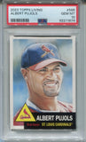 2022 Albert Pujols Topps Living PSA 10 #586 St. Louis Cardinals 1875