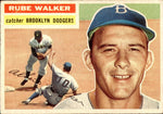 1956 Rube Walker Topps #333 Brooklyn Dodgers BV $30