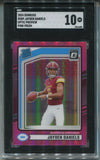 2024 Jayden Daniels Donruss Optic PREVIEW PINK PRIZM ROOKIE RC SGC 10 #389 Washington Commanders 6400