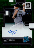 2022 Matt Brash Donruss Optic GREEN RATED ROOKIE AUTO 26/49 AUTOGRAPH #RRS-BR Seattle Mariners