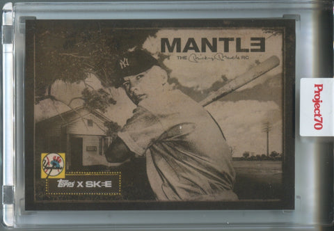 2021 Mickey Mantle Topps Project 70 DJ Skee 1952 TOPPS #216 New York Yankees HOF