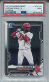 2021 Jordan Walker Bowman Draft Chrome PROSPECT PSA 9 #BCP187 St. Louis Cardinals 2802