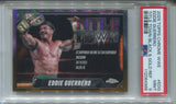 2025 Eddie Guerrero Topps Chorome WWE BLACK & GOLD REFRACTOR TITLE TOWN 08/15 PSA 9 #EDG WWE HOF 4986